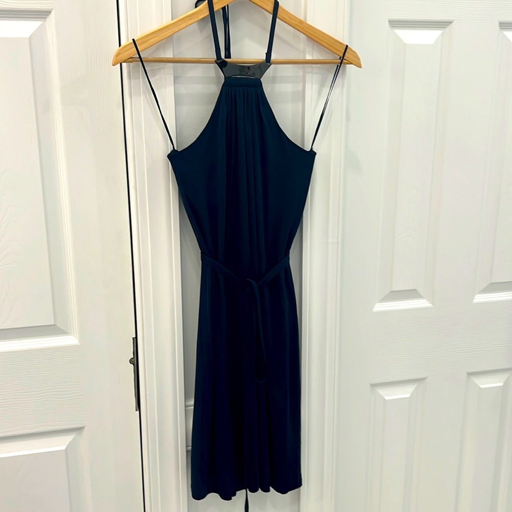 Trina Turk navy cocktail dress. NWT. Size 0.